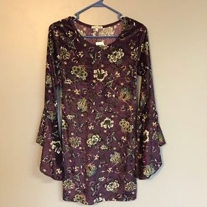 Charlotte Russe velvet bodycon dress